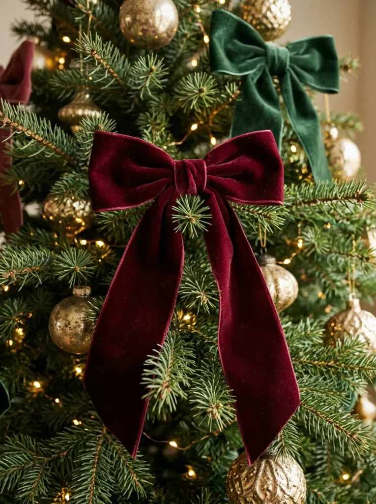 Oversized Matte Velvet Bows