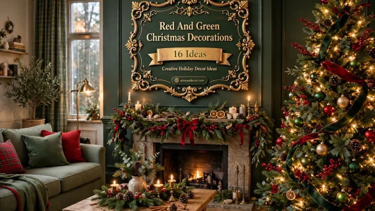 Red And Green Christmas Decorations: 16 Creative Holiday Decor Ideas