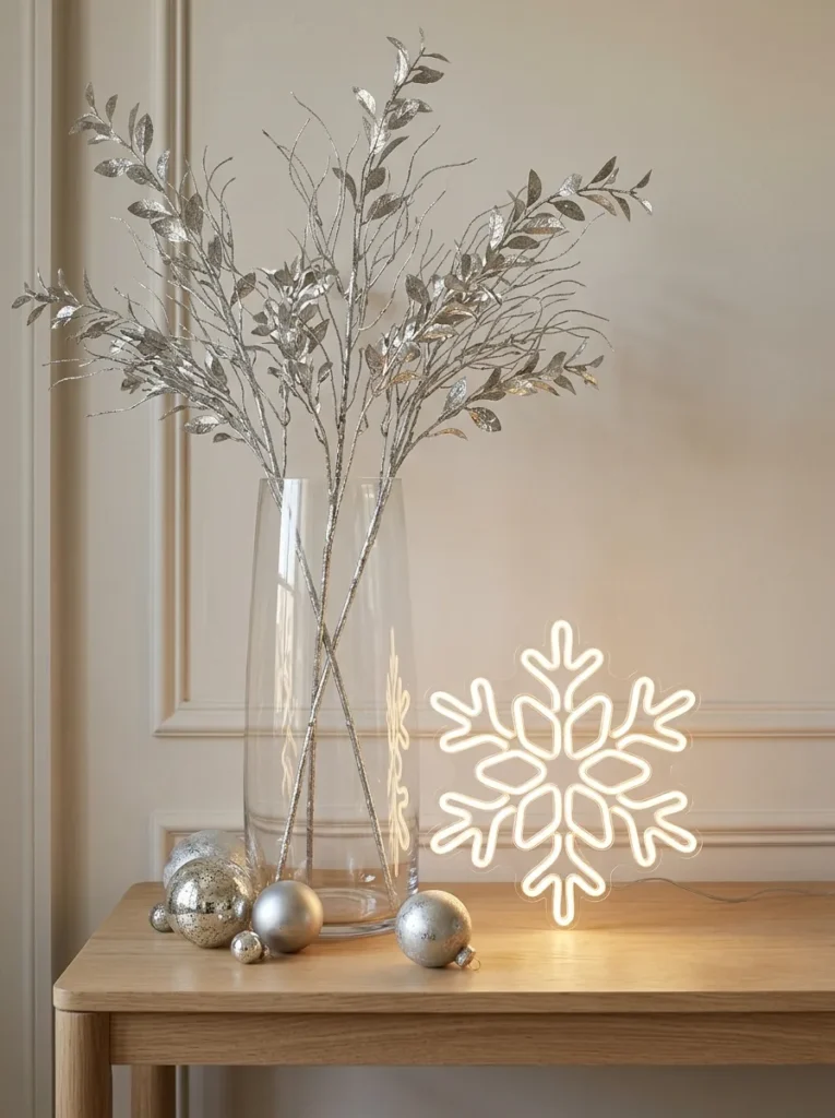 Silver Leaf Filaments Accents