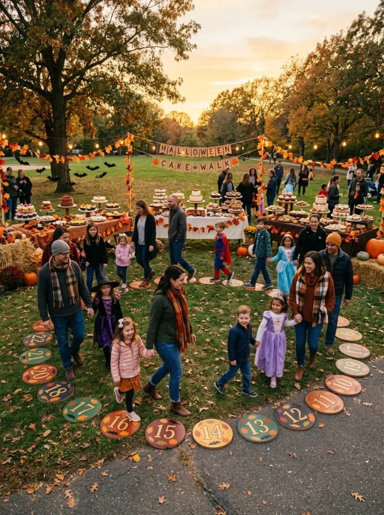 Spooky Cake Walk Circle - halloween carnival booth ideas