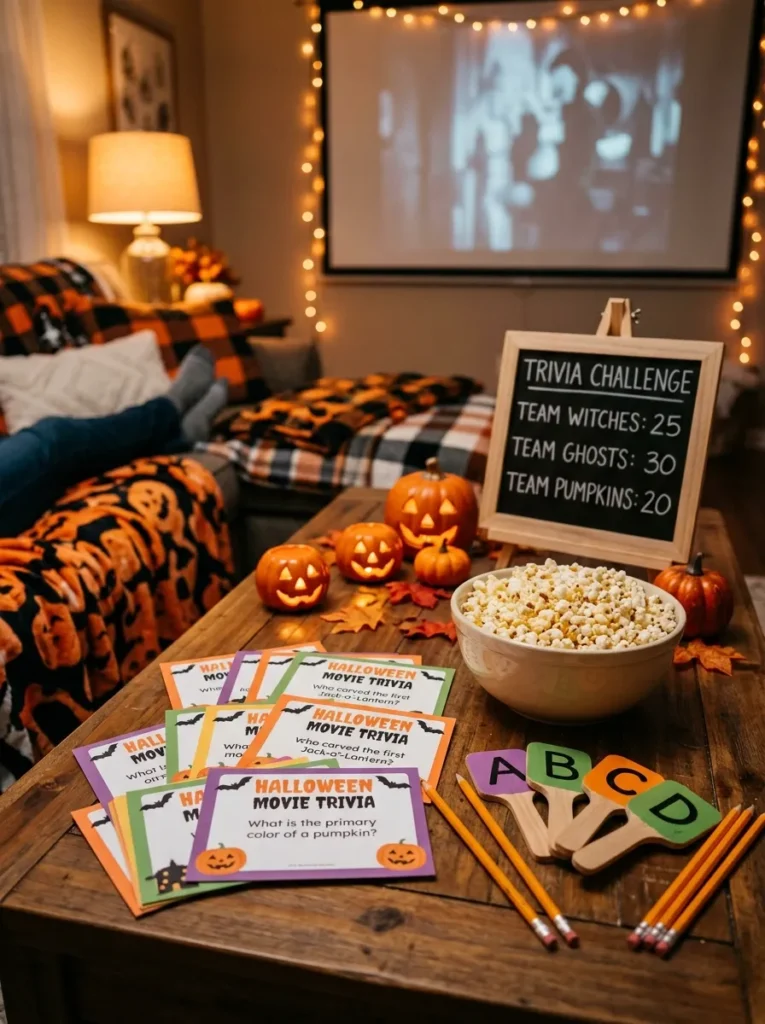 Spooky Trivia Intermission Challenge - halloween movie night ideas