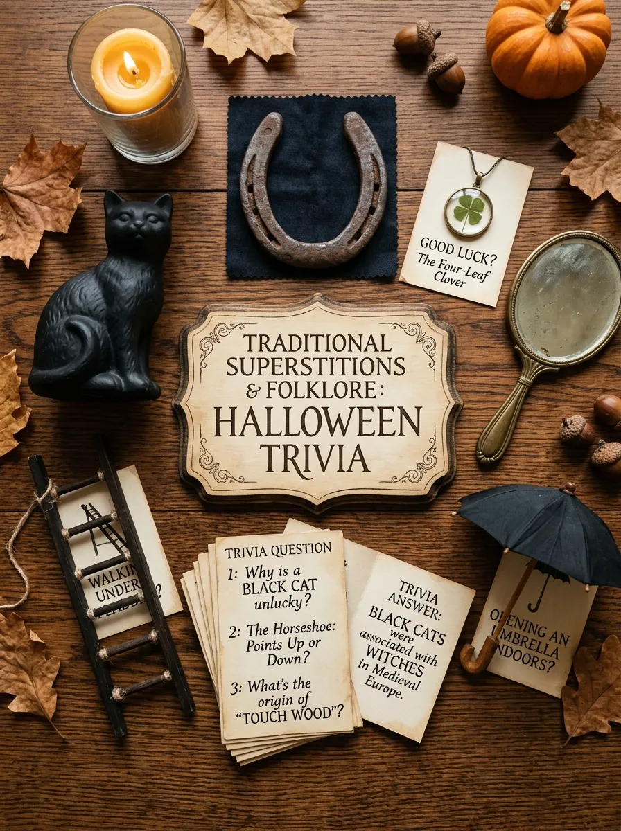 Superstitions and Omens Round - Halloween Quiz Questions and Answers