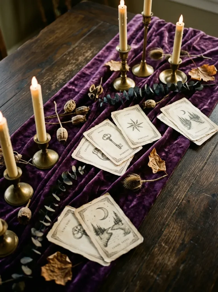 Velvet Tarot Card Altar Runner