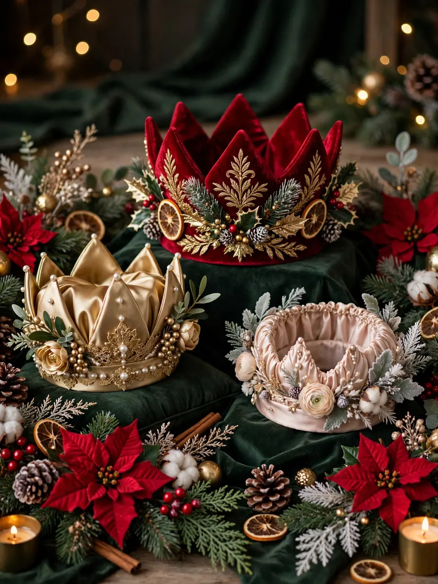 Opulent Silk Crown Concepts idea for Christmas Artificial Flowers