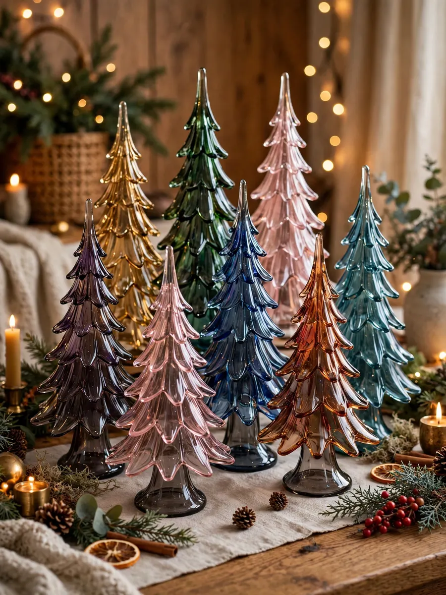 Smoked Glass Tree Concepts idea for Colored Christmas Trees