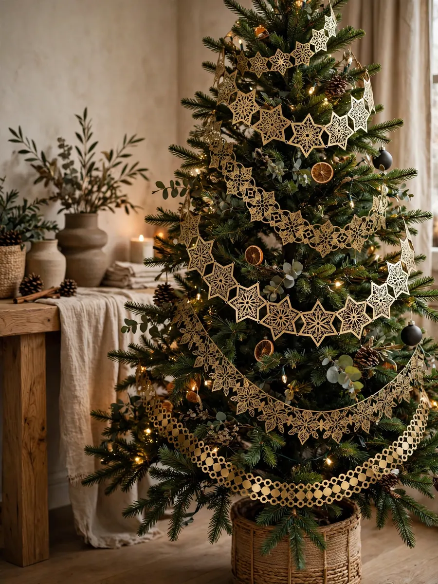 Pierced Metal Garland Concepts idea for Garland Christmas Tree